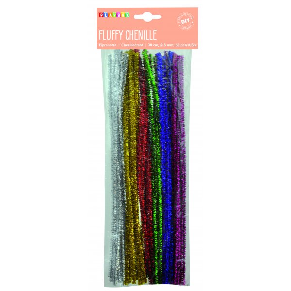 Putkenpuhdistusaine glitter - 50 kpl
