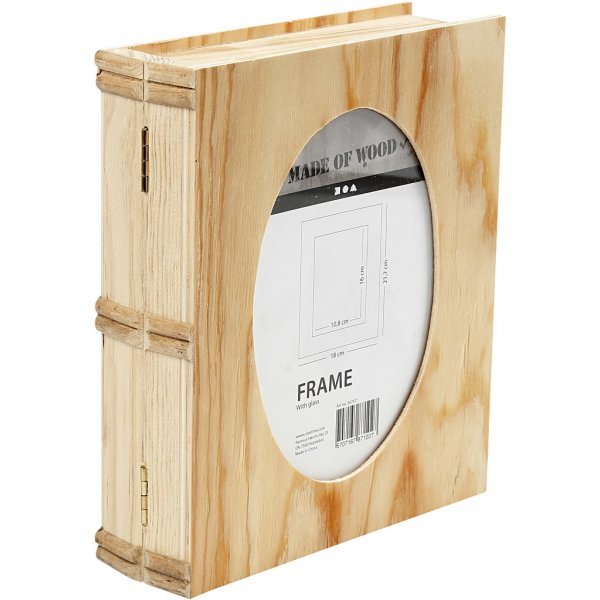 Kirjalaatikko, jossa passpartout kannessa - 21,7x18x5,5 cm