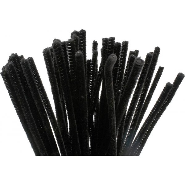 Putkenpuhdistin - 6 mm - musta - 50 kpl