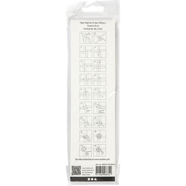 Thtinauhat - valkoinen - 4,5 cm - 100 nauhaa