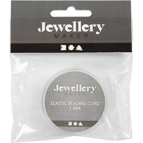 Elastinen korulanka - 1 mm - litte - 10 m