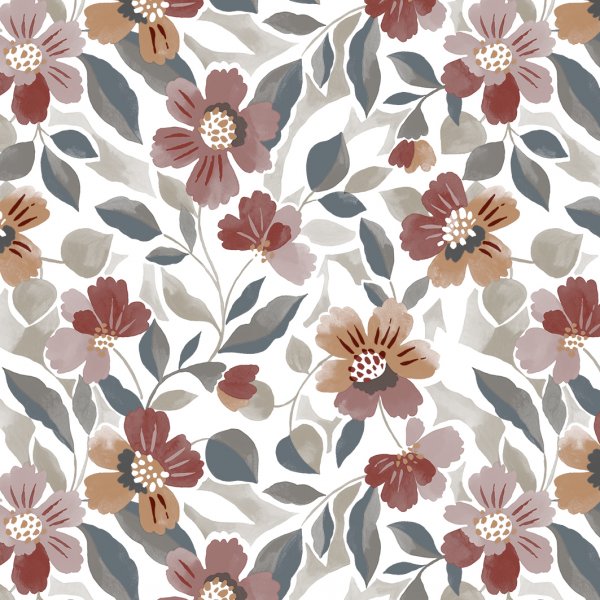 Vaha kangas PVC Vera - Terrakotta