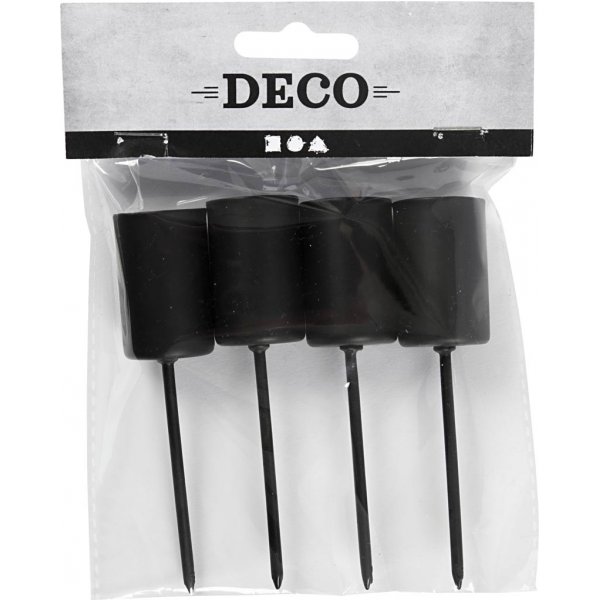 Kynttilnjalka metallikrjess - 4 kpl