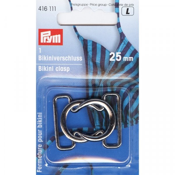 Soljet bikineille/vylenkeille ters hopea vri 25 mm