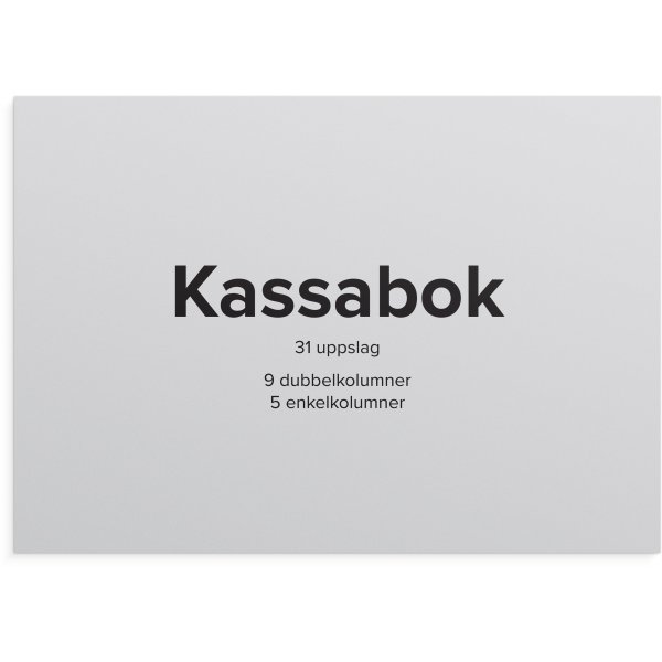 Kassakirja - A4L