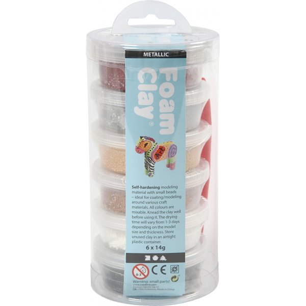 Foam Clay® - ruskea harmonia - metallinen - 6 x 14 g Foam Clay® - ruskea harmonia - metallinen - 6 x 14 g