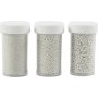 Pienet lasipallot - helmiinen - 3 x 45 g