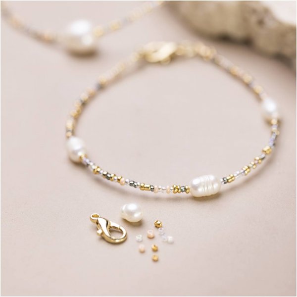 Mini DIY Kit -korut - Rannekoru ja kaulakoru, jossa lukko Mini DIY Kit -korut - Rannekoru ja kaulakoru, jossa lukko