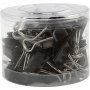 Klipsit - musta - 19 mm - 40 kpl