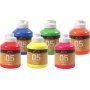 Koulumaali - Akryyli - Neon - neonvrit - 6 x 500 ml