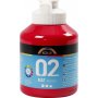 Koulumaali - Akryyli - primripunainen - matta - 500 ml