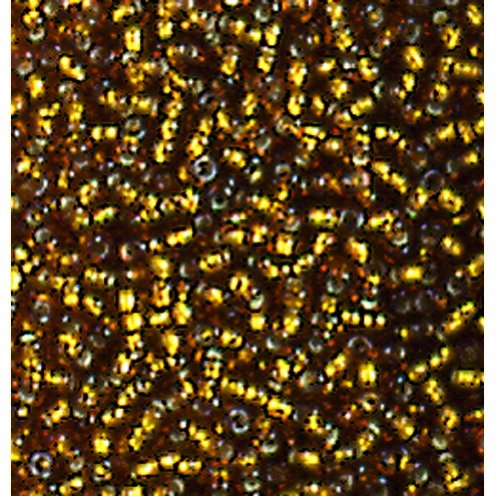 Rocaille-helmet hopeavuorattu - vanhaa kultaa Rocaille-helmet hopeavuorattu - vanhaa kultaa