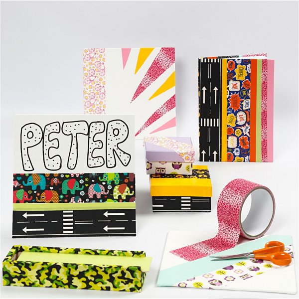 Ilmastointiteippi - kuvio - sekavärejä - 12 x 5 m Ilmastointiteippi - kuvio - sekavärejä - 12 x 5 m