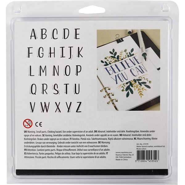 Luonnosmerkit - himmeät värit - 12 kpl Luonnosmerkit - himmeät värit - 12 kpl