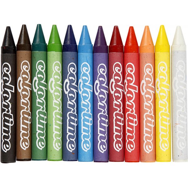 Colortime Crayons - sekavärit - 12 kpl Colortime Crayons - sekavärit - 12 kpl