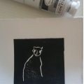 Asiakaskuva Painomuste Aqua Wash Charbonnel Ink. 60 ml - Musta F66 S1