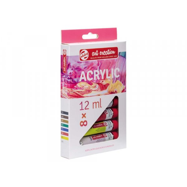 Akryylimaalit Art Creation Color setti 12 ml - 8 vri