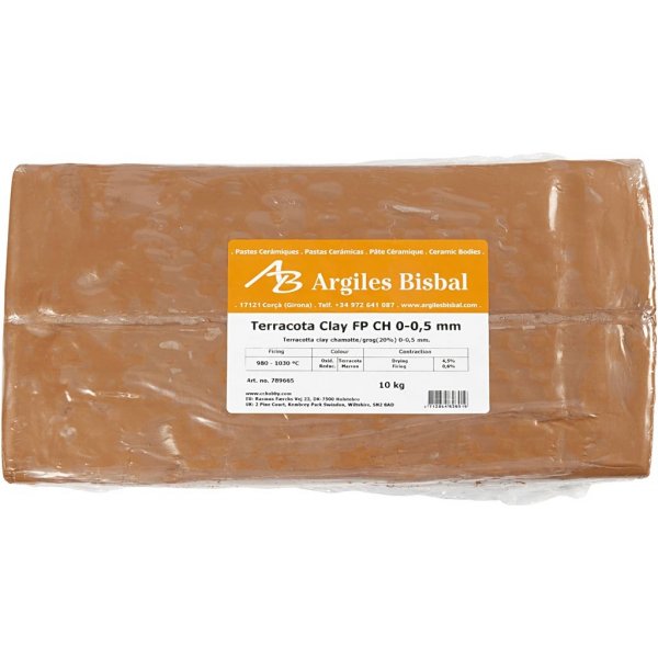 Punainen savi samottilla - 10 kg Punainen savi samottilla - 10 kg