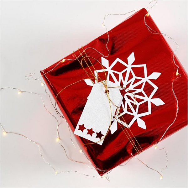 Lahjapaperi - metallinpunainen - 4 m