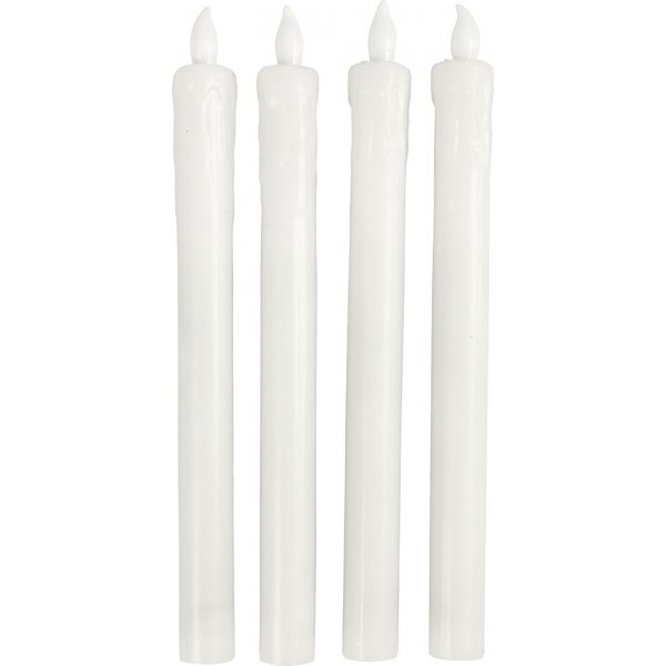 LED-kynttilt - 4 kpl