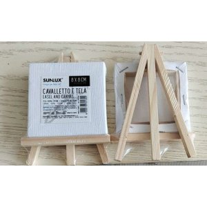 Minikokoinen canvas-taulu maalaustelineell� 8x8cm