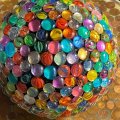 Asiakaskuva Lasipallot 18 - 20 mm - kristallinkirkas 100 g / 20 kpl.