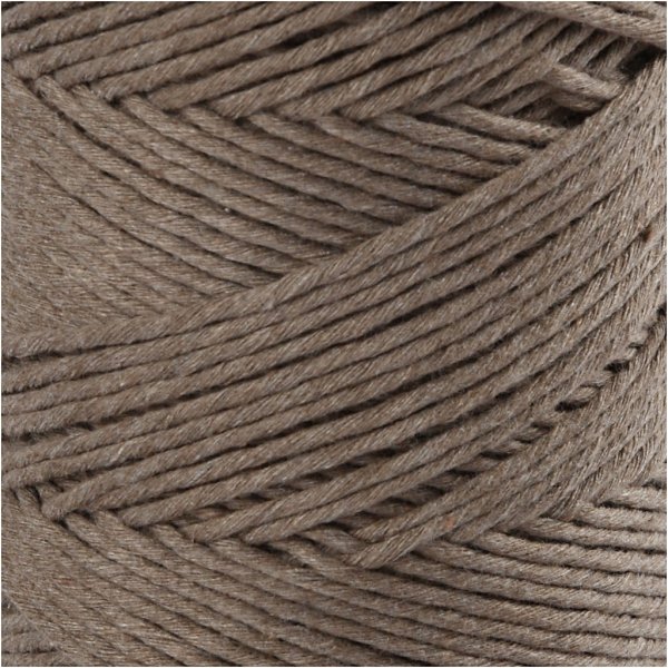 Makramelanka - vaaleanruskea - 2 mm - 198 m