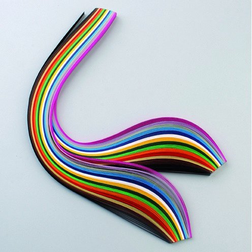 Quilling raidat 4 mm / 8 mm x 34,5 cm - 280 kpl. 14 vri