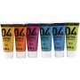 Koulumaali - Akryyli - Glitter - sekavrit - 6 x 20 ml