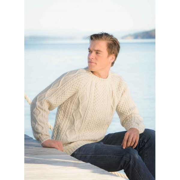 Neulekuvio - Miesten Aran villapaita