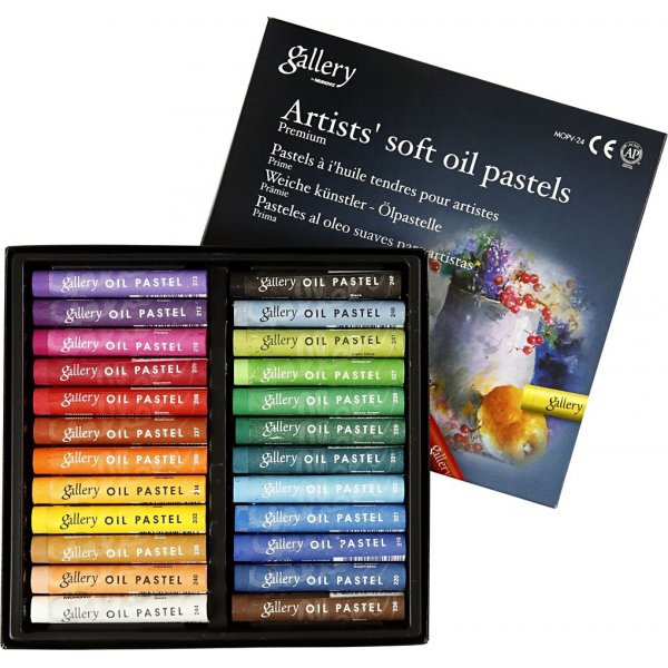 Gallerialjypastellikynt premium - sekavrit - 24 kpl