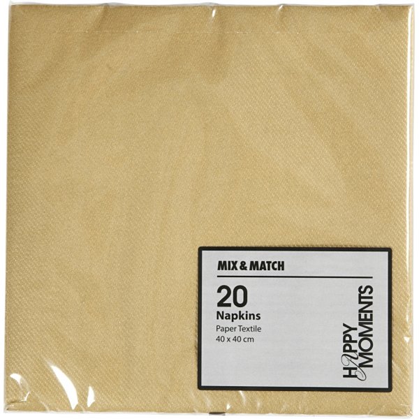 Lautasliinat - kulta - 20 kpl Lautasliinat - kulta - 20 kpl