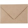 Kierrtetty kirjekuori - luonnollinen - 7,8 x 11,5 cm - 50 kpl