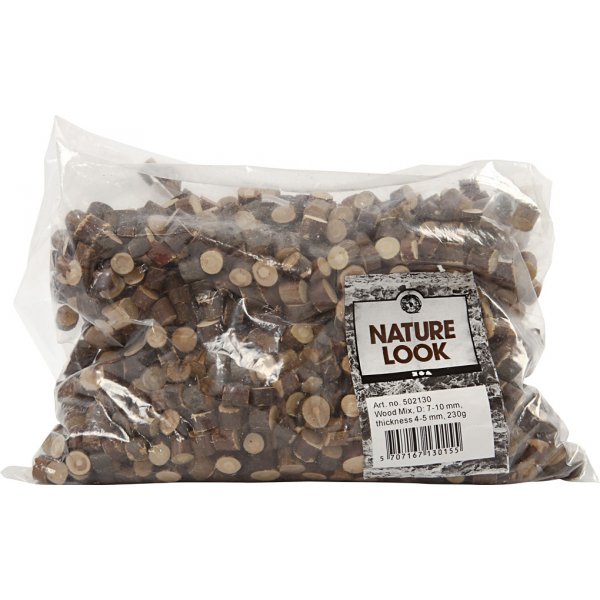 Puulevyt - Ø7-10 mm - 230 g Puulevyt - Ø7-10 mm - 230 g