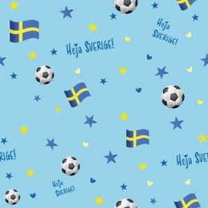 Kuviollinen jersey Cheer Sweden 150 cm - MM-kisat