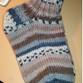 Asiakaskuva Viking lanka Raggen 150g - harmaa/sininen/beige (722)