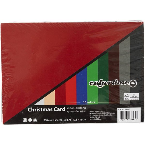 Joulupahvi - sekavrej - A6 - 300 arkkia