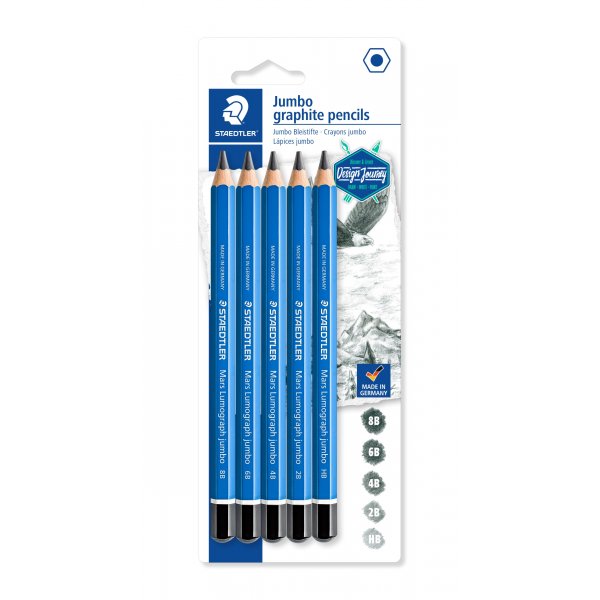 Mars Lumograph Jumbo Pencils - 5 kyn