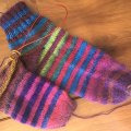 Asiakaskuva Viking lanka Nordlys 100g - Purppura/punainen/ruskea (957)