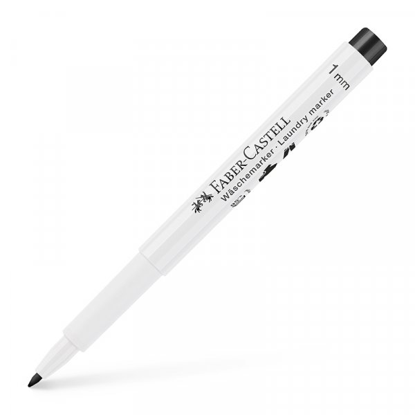 Tekstiilimerkintkyn - Faber-Castell - Pyykinmusta - Pyre krki