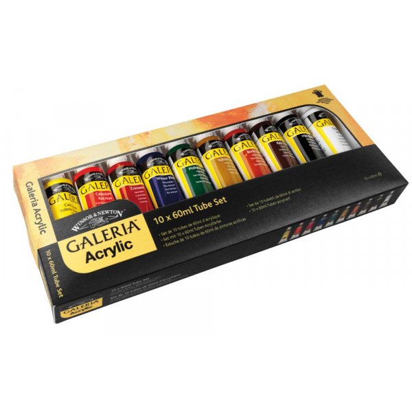 Akryylimaali W&N Galeria - Maalisarja 10x60 ml