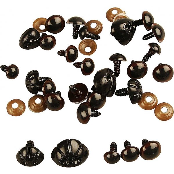 Nallesilmät ja nallekarhut - 130 kpl Nallesilmät ja nallekarhut - 130 kpl