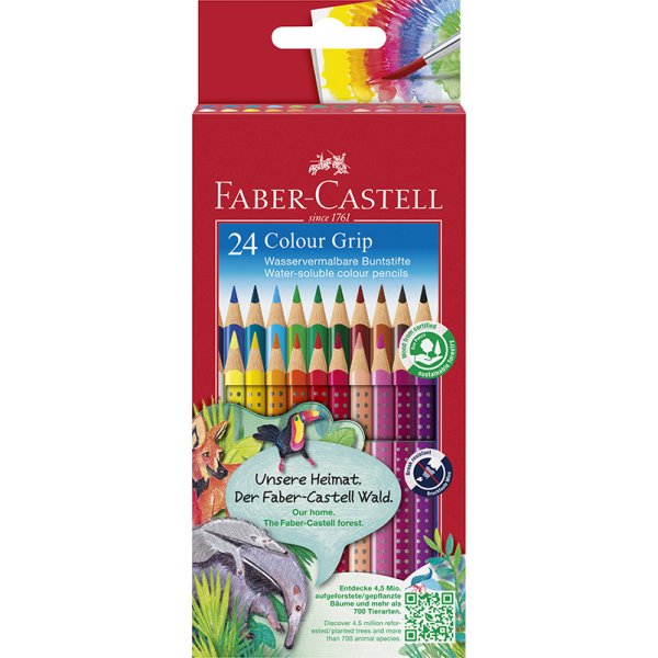 Akvarellikynsarja - Faber-Castell -Grip-pahvi