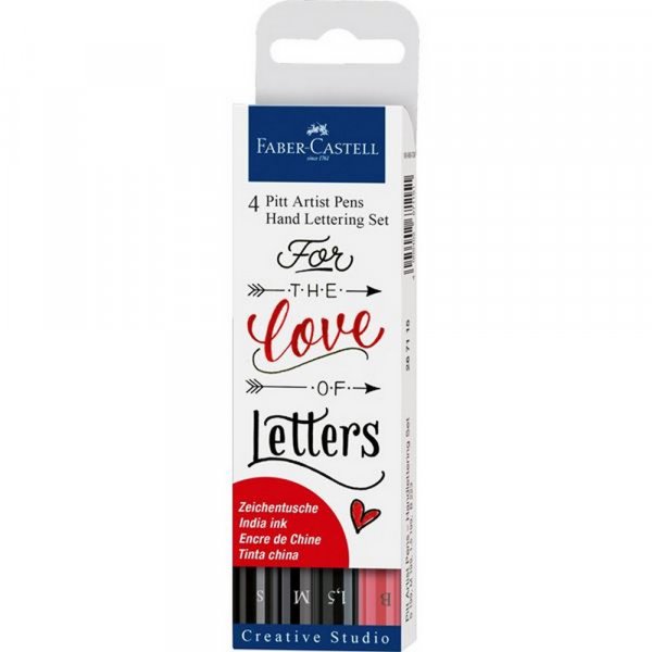 Piirustuskyn Faber-Castell PITT Artist Handlettering - 4 kyn