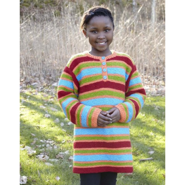 Neulekuvio - Pitk pusero ja pipo (juniorikoot)