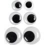 Liikkuvat silmt - tarttumattomat - 12+14+20 mm - 18 kpl
