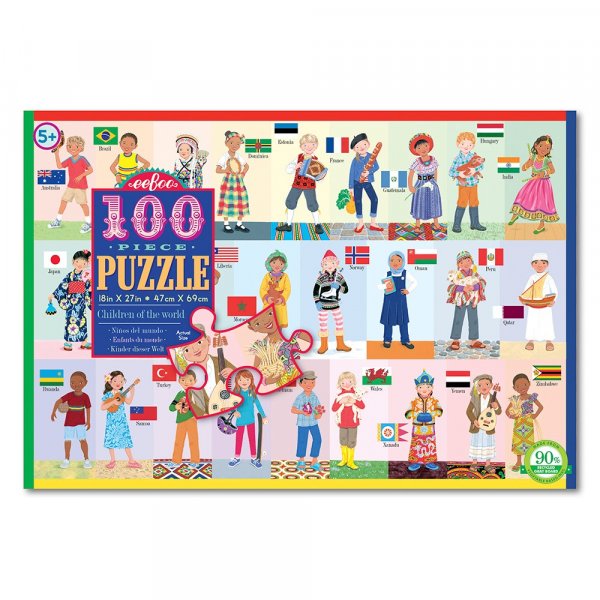 Palapeli 100 palaa - Lapset ja maailma