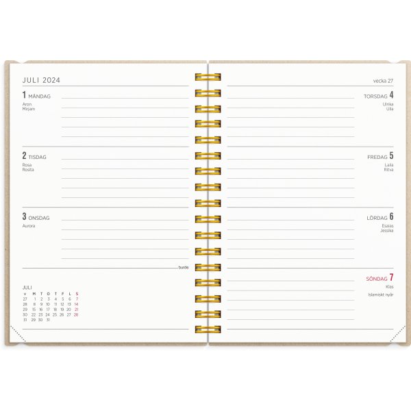 Kalenteri 24/25 Senator - A6 - Tarina viininpunainen