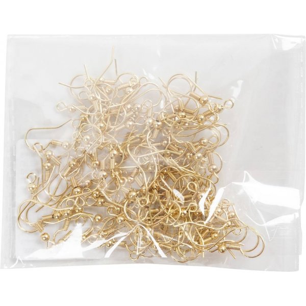 Ranskalaiset korvakoukut - kullatut - 100 kpl