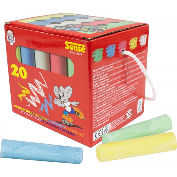 Street crayon 20-PI Cardboard. Pakkaus